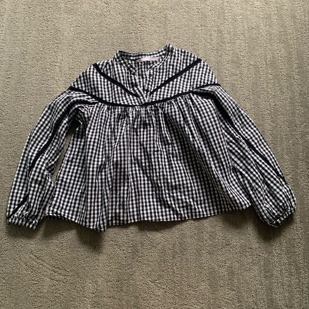 Zara Gingham Blouse